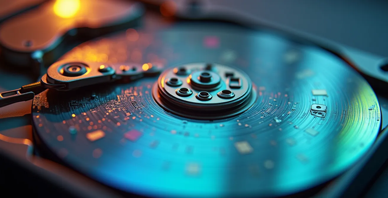 Physical hard drive as secure air-gapped vault for sensitive data