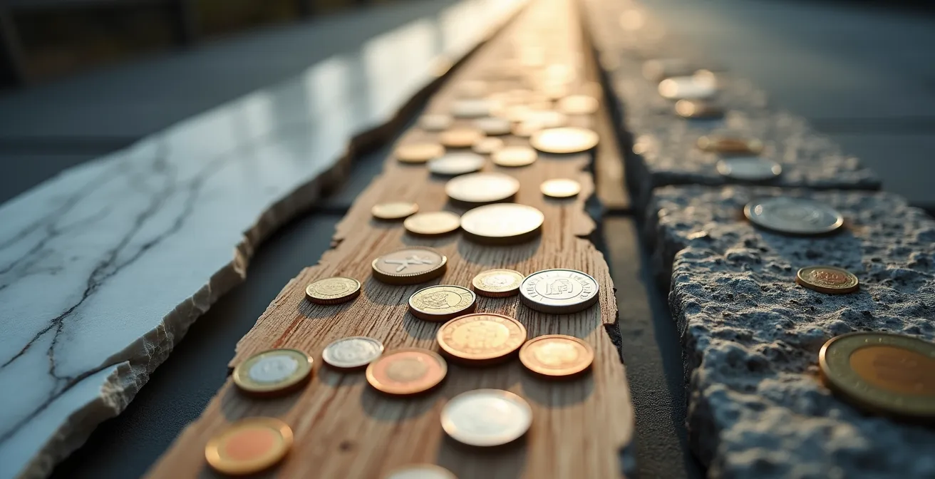 Visual comparison of different international investment methods showing cost structures