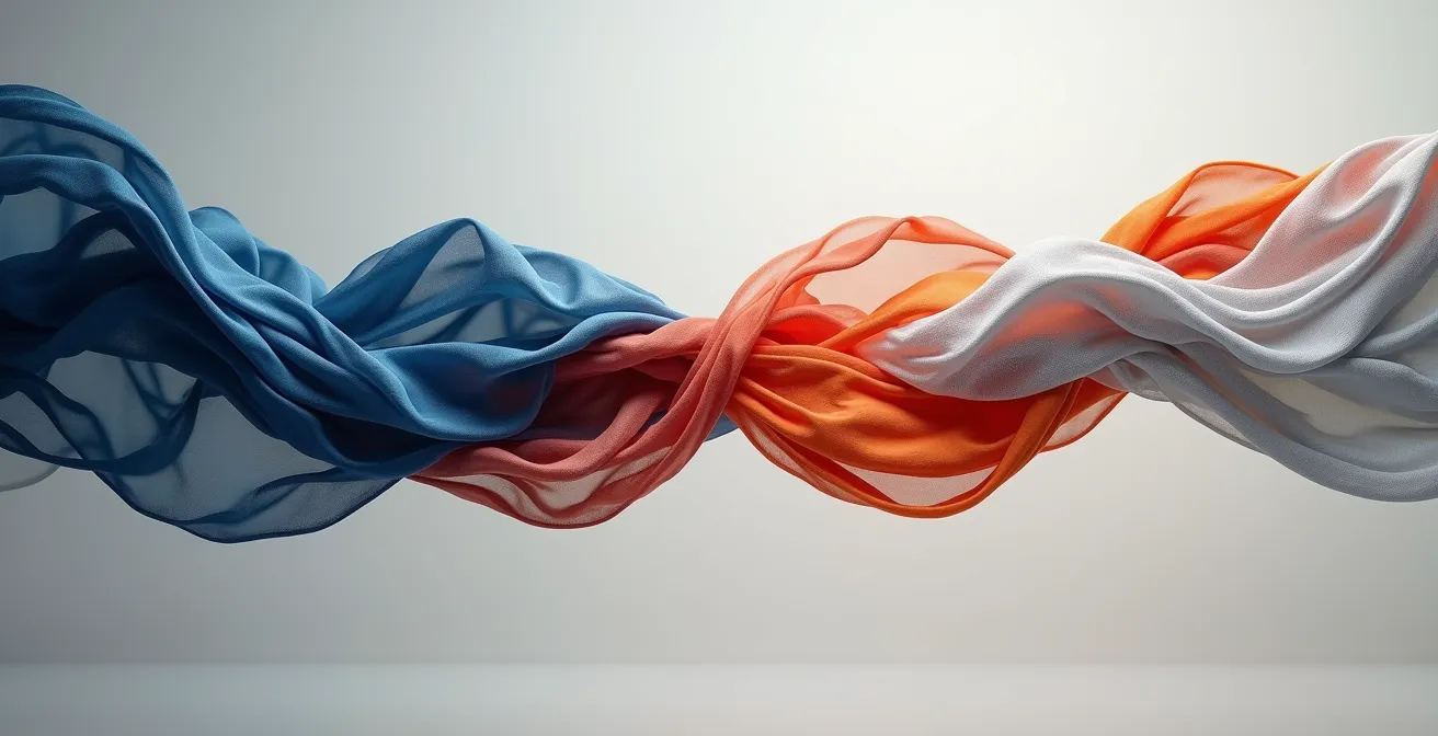 Abstract representation of cultural trends flowing between lead and lag markets through digital channels