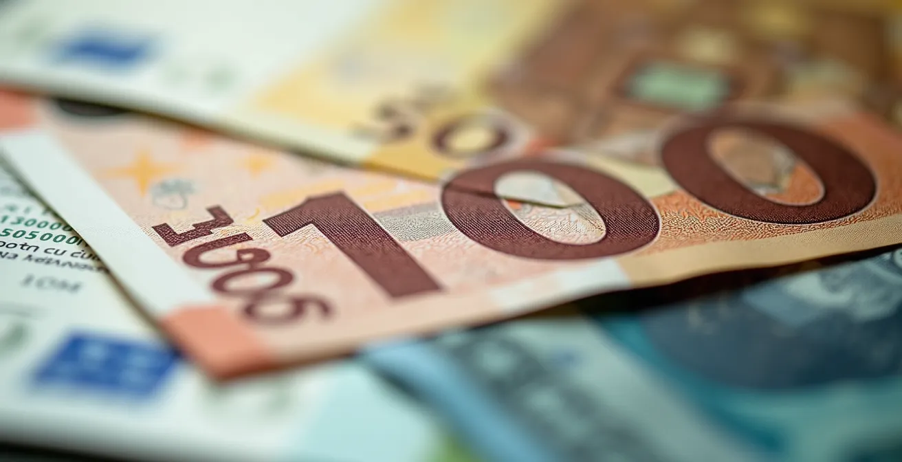 Abstract visualization of currency fluctuation impact on international investments